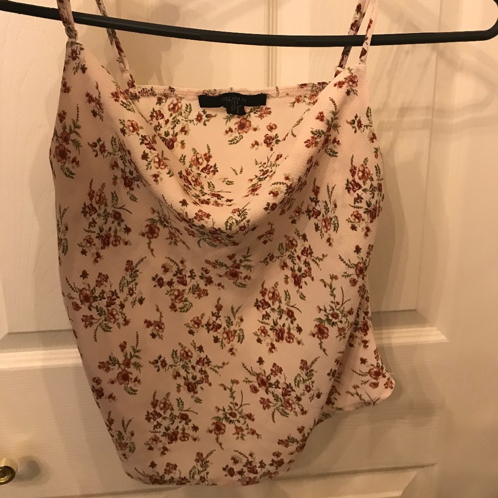 Crop Floral Tank Top